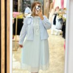 شومیز آبی صدفی شعبه انزل مال - Image 3